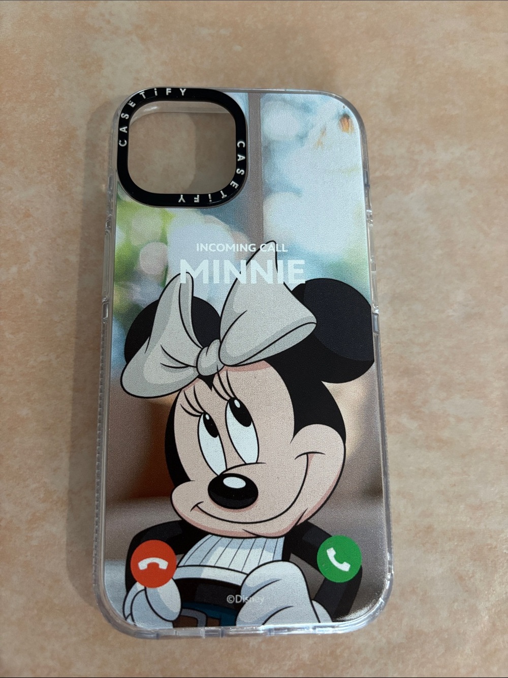 Casetify iPhone15 Minnie Mouse Clear Phone Case - White Bow